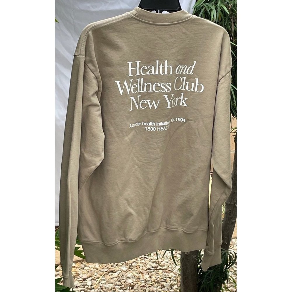 SPORTY AND RICH BEIGE CREWNECK SIZE SMALL